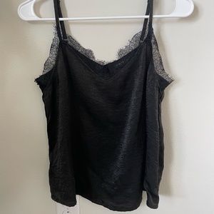 Cotton On Lace Top Satin Cami - Black - Small